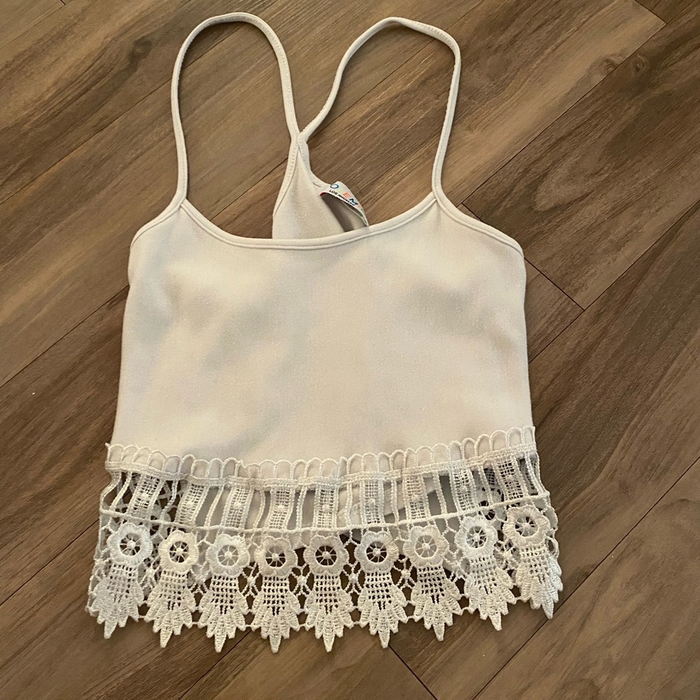 White Crop Top